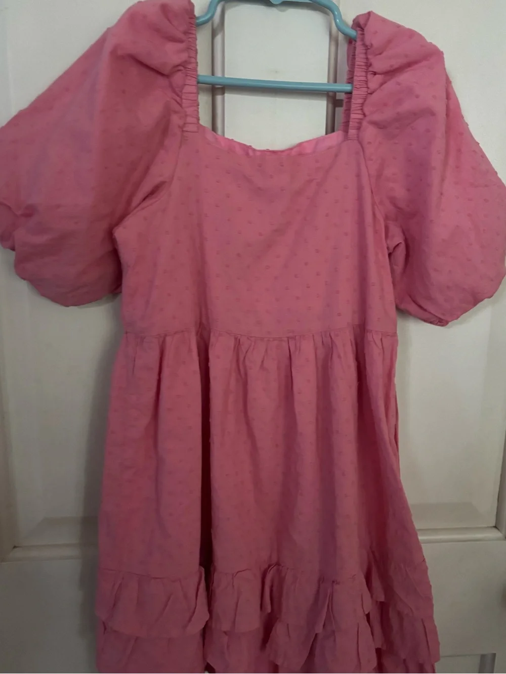 Gymboree Pink Puff-Sleeve Tiered Dress